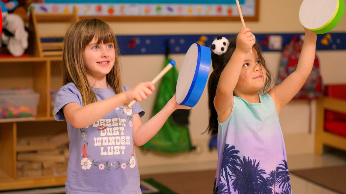 kids enjoying music